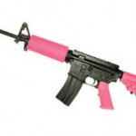 Pink tactical rifle